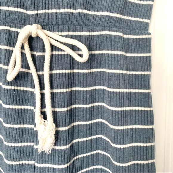 Pink Lily All Your Love Blue Striped Romper - Picture 3 of 8